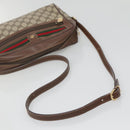 GUCCI GG Supreme Web Sherry Line Bag PVC Beige Gold 001 56 6472 Auth ep10466-7