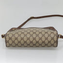 GUCCI GG Supreme Web Sherry Line Bag PVC Beige Gold 001 56 6472 Auth ep10466-5