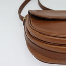 Burberrys Shoulder Bag Leather Brown Gold Auth ep10468-9