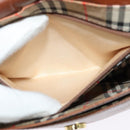 Burberrys Shoulder Bag Leather Brown Gold Auth ep10468-12