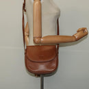 Burberrys Shoulder Bag Leather Brown Gold Auth ep10468-21