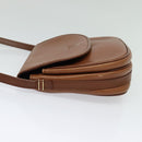 Burberrys Shoulder Bag Leather Brown Gold Auth ep10468-3