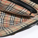 Burberrys Shoulder Bag Leather Gold Black Auth ep10469-18