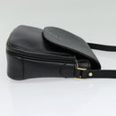 Burberrys Shoulder Bag Leather Gold Black Auth ep10469-4