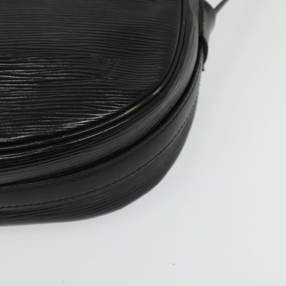 LOUIS VUITTON Epi Jeune Fille MM Shoulder Bag Black M52152 LV Auth ep10474