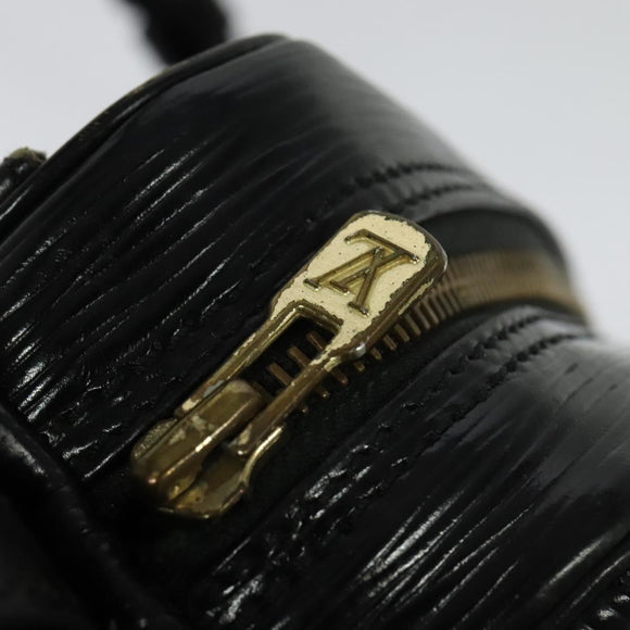 LOUIS VUITTON Epi Jeune Fille MM Shoulder Bag Black M52152 LV Auth ep10474