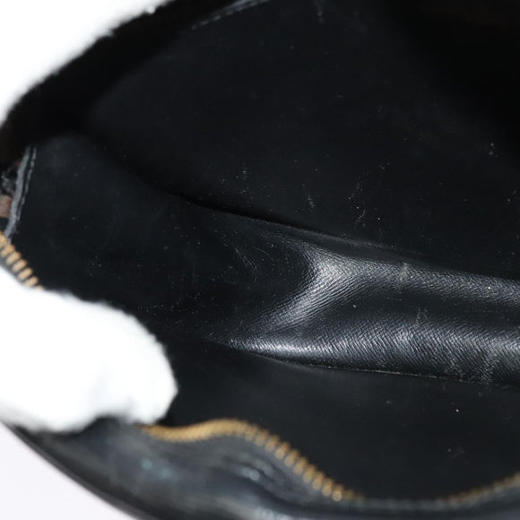 LOUIS VUITTON Epi Jeune Fille MM Shoulder Bag Black M52152 LV Auth ep10474