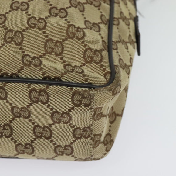 GUCCI GG Canvas Shoulder Bag Beige Silver 03136 Auth ep10483