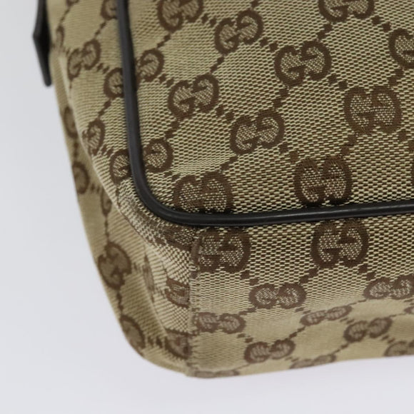 GUCCI GG Canvas Shoulder Bag Beige Silver 03136 Auth ep10483