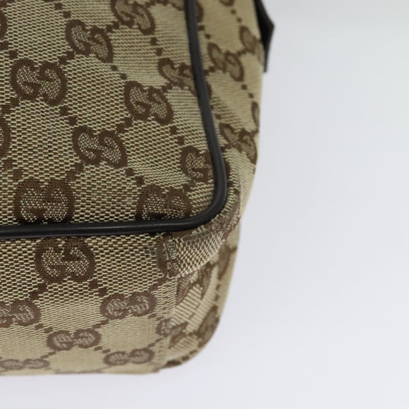 GUCCI GG Canvas Shoulder Bag Beige Silver 03136 Auth ep10483