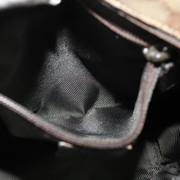 GUCCI GG Canvas Shoulder Bag Beige Silver 03136 Auth ep10483