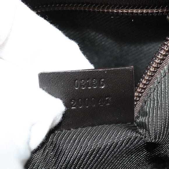 GUCCI GG Canvas Shoulder Bag Beige Silver 03136 Auth ep10483