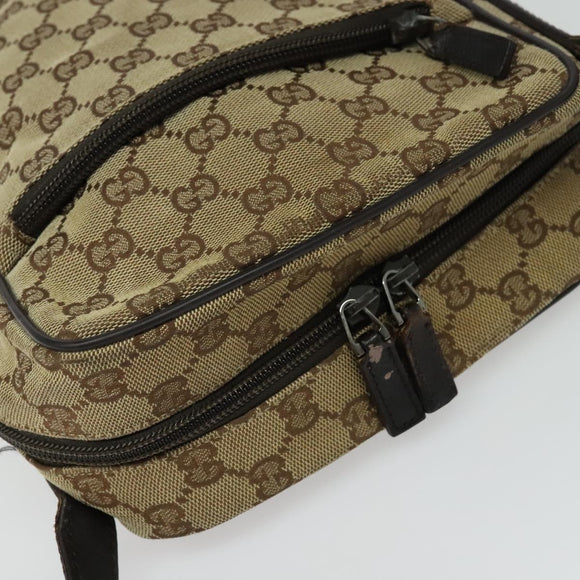 GUCCI GG Canvas Shoulder Bag Beige Silver 03136 Auth ep10483