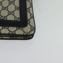 GUCCI GG Supreme Sherry Line Shoulder Bag PVC Navy Gold 41 02 013 Auth ep10484-11