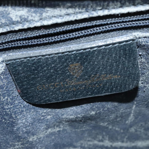 GUCCI GG Supreme Sherry Line Shoulder Bag PVC Navy Gold 41 02 013 Auth ep10484