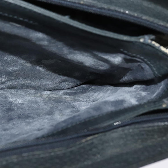 GUCCI GG Supreme Sherry Line Shoulder Bag PVC Navy Gold 41 02 013 Auth ep10484