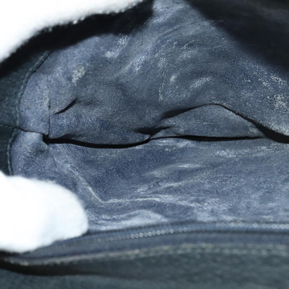 GUCCI GG Supreme Sherry Line Shoulder Bag PVC Navy Gold 41 02 013 Auth ep10484