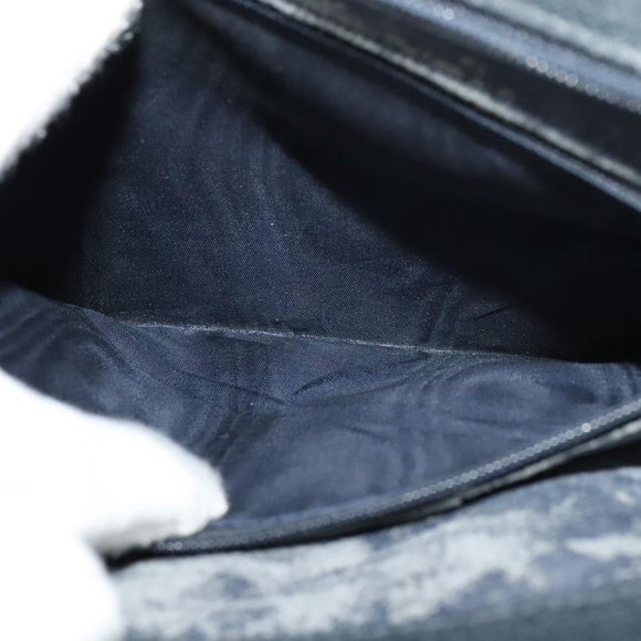 GUCCI GG Supreme Sherry Line Shoulder Bag PVC Navy Gold 41 02 013 Auth ep10484