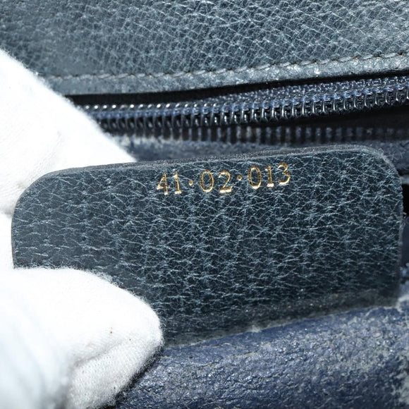 GUCCI GG Supreme Sherry Line Shoulder Bag PVC Navy Gold 41 02 013 Auth ep10484