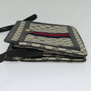 GUCCI GG Supreme Sherry Line Shoulder Bag PVC Navy Gold 41 02 013 Auth ep10484-4