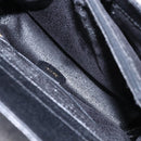 GUCCI Bamboo Hand Bag Leather Black Gold Auth ep10488-11