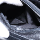 GUCCI Bamboo Hand Bag Leather Black Gold Auth ep10488-20