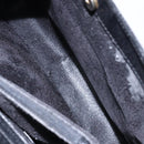 GUCCI Bamboo Hand Bag Leather Black Gold Auth ep10488-22