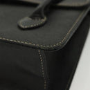 Burberrys Hand Bag Leather Black Gold Auth ep10489-11