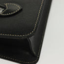 Burberrys Hand Bag Leather Black Gold Auth ep10489-12