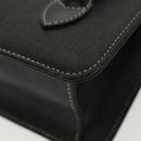 Burberrys Hand Bag Leather Black Gold Auth ep10489-13