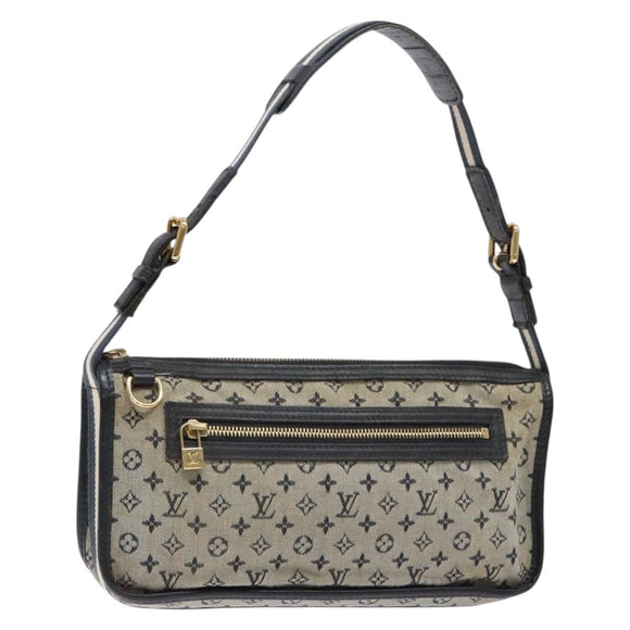 LOUIS VUITTON Monogram Mini Pochette Catrain Bag Blue M92330 LV Auth ep10490