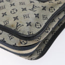LOUIS VUITTON Monogram Mini Pochette Catrain Bag Blue M92330 LV Auth ep10490-9