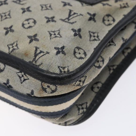 LOUIS VUITTON Monogram Mini Pochette Catrain Bag Blue M92330 LV Auth ep10490