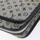 LOUIS VUITTON Monogram Mini Pochette Catrain Bag Blue M92330 LV Auth ep10490-15