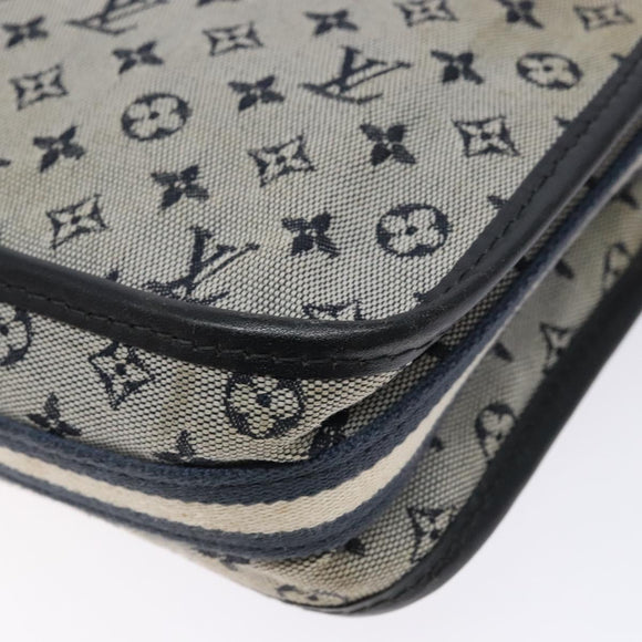 LOUIS VUITTON Monogram Mini Pochette Catrain Bag Blue M92330 LV Auth ep10490