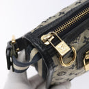 LOUIS VUITTON Monogram Mini Pochette Catrain Bag Blue M92330 LV Auth ep10490-10