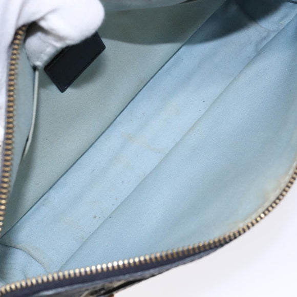 LOUIS VUITTON Monogram Mini Pochette Catrain Bag Blue M92330 LV Auth ep10490