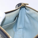 LOUIS VUITTON Monogram Mini Pochette Catrain Bag Blue M92330 LV Auth ep10490-19