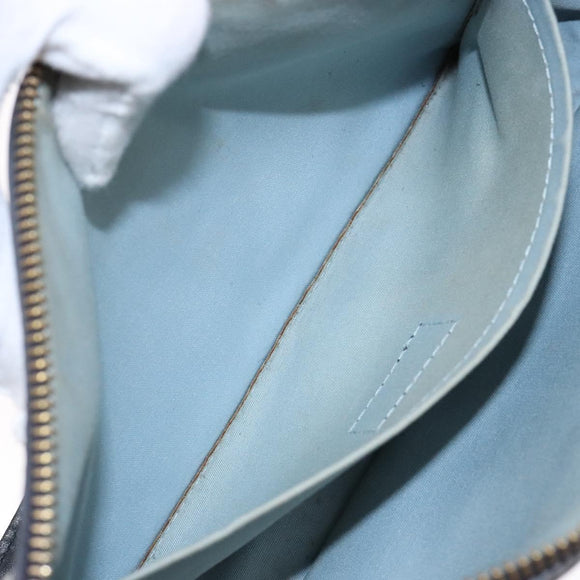 LOUIS VUITTON Monogram Mini Pochette Catrain Bag Blue M92330 LV Auth ep10490