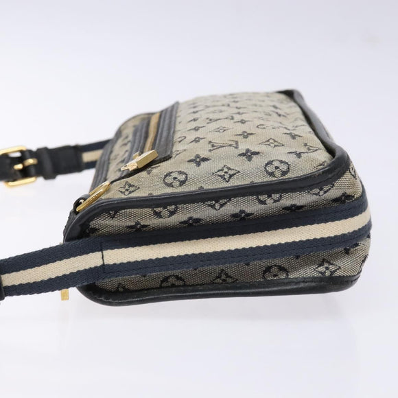 LOUIS VUITTON Monogram Mini Pochette Catrain Bag Blue M92330 LV Auth ep10490