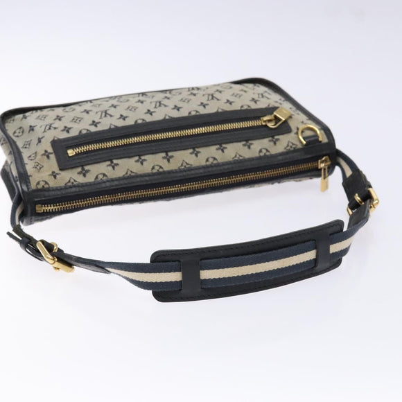 LOUIS VUITTON Monogram Mini Pochette Catrain Bag Blue M92330 LV Auth ep10490