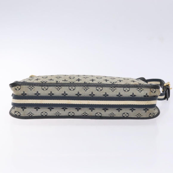 LOUIS VUITTON Monogram Mini Pochette Catrain Bag Blue M92330 LV Auth ep10490