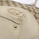 GUCCI GG Canvas Tote Bag Beige Gold 169946 Auth ep10492-8