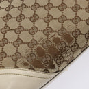 GUCCI GG Canvas Tote Bag Beige Gold 169946 Auth ep10492-9