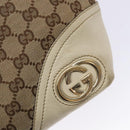 GUCCI GG Canvas Tote Bag Beige Gold 169946 Auth ep10492-18