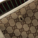 GUCCI GG Canvas Tote Bag Beige Gold 169946 Auth ep10492-10