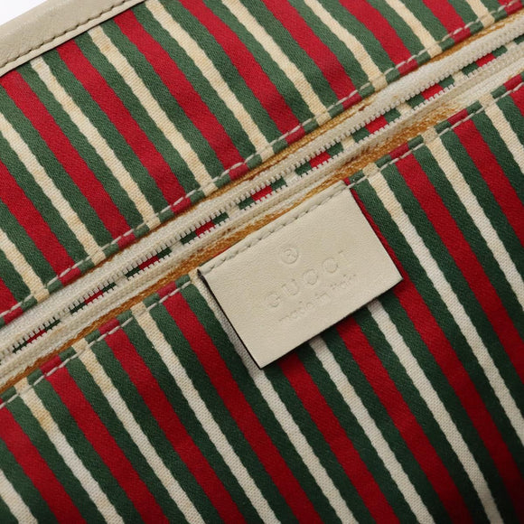 GUCCI GG Canvas Tote Bag Beige Gold 169946 Auth ep10492