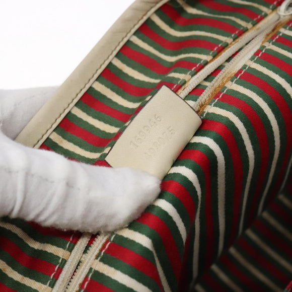 GUCCI GG Canvas Tote Bag Beige Gold 169946 Auth ep10492