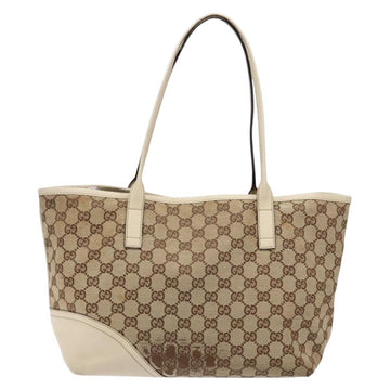 GUCCI GG Canvas Tote Bag Beige Gold 169946 Auth ep10492 - 0