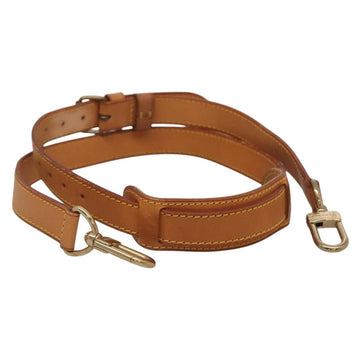 LOUIS VUITTON Adjustable Shoulder Strap Leather 35""-42.1"" Beige Auth ep10493